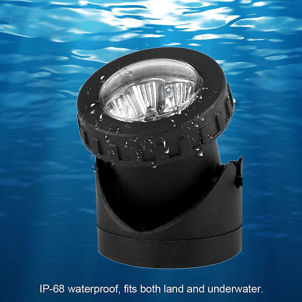 Solar Powered 18led Triple Head Underwater Lamp Spotlight Outdoor Garden Lighting (white Light)