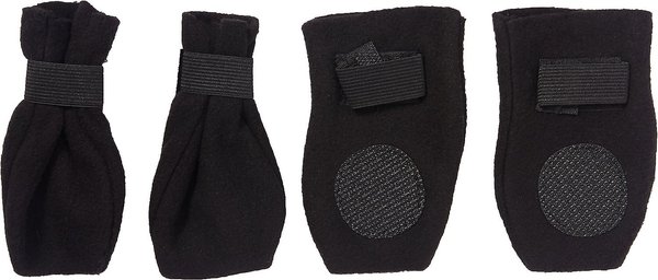 Ethical Pet Fashion Lookin' Good Fleece Boots， Black Arctic， 4 count