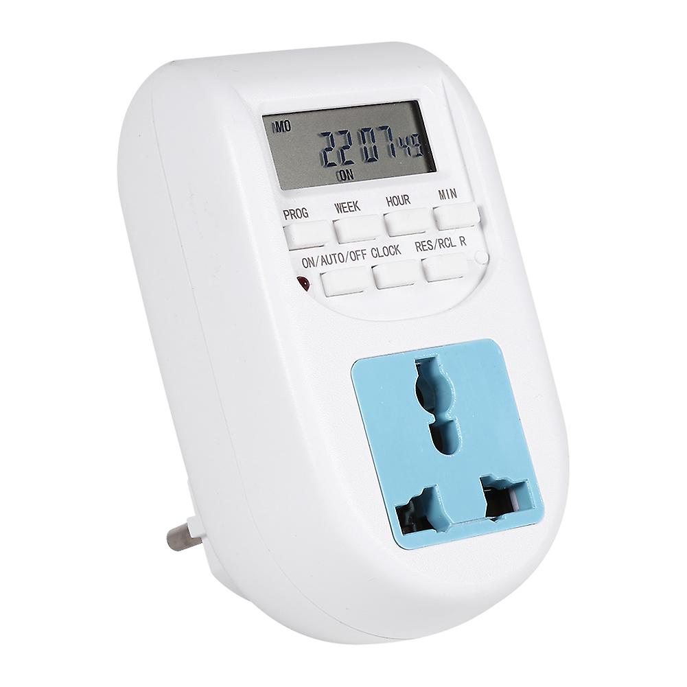 1pc Ac220v-240v Multifunctional Lcd Digital Timer Socket Timing Outlet Switch Eu Plug New