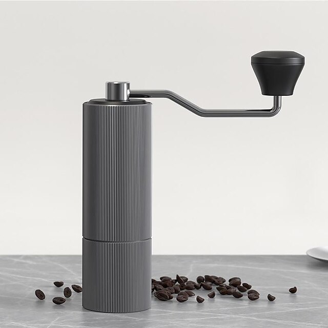 Manual Coffee Grinder ,Stainless Steel Conical Burr Mill Portable Hand Crank Coffee Bean Grinder for Espresso Gift