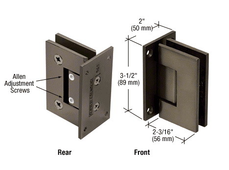 CRL Geneva 337 Series Adjustable Wall Mount Full B...