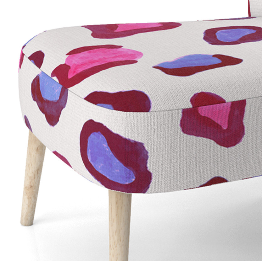 Watercolor Animal Skin I Chair   Midcentury   Armchairs And Accent Chairs   by Design Art USA  Houzz