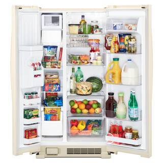 Whirlpool 36 in. 24.6 cu. ft. Side by Side Refrigerator in Biscuit WRS315SDHT