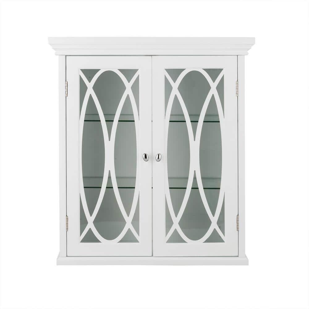 Teamson Home Florence 22 in W Wall Cabinet in White