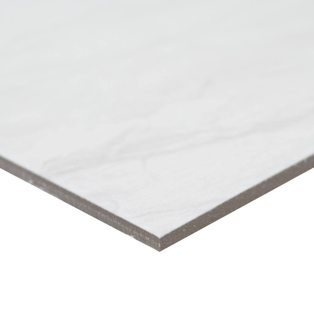 MSI Alexandra White 12 in. x 24 in. Matte Porcelain Marble Look Floor and Wall Tile (16 sq. ft.Case) NHDALEX12X24