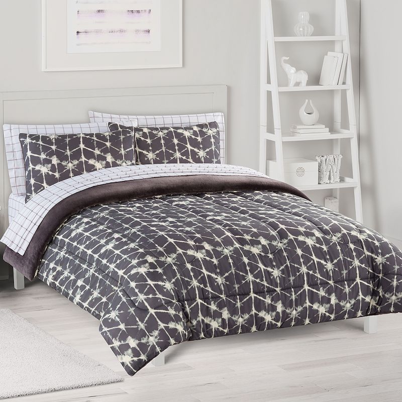 The Big One? Arlo Geo Plush Reversible Comforter Set with Sheets