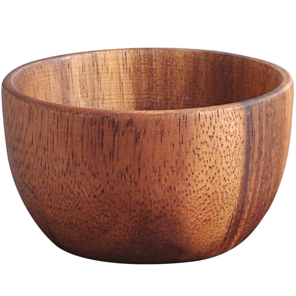 HOMEMAXS Household Wooden Bowl Salad Bowl Decorative Fruits Bowl Natural Wood Bowl Wooden Salad Bowl