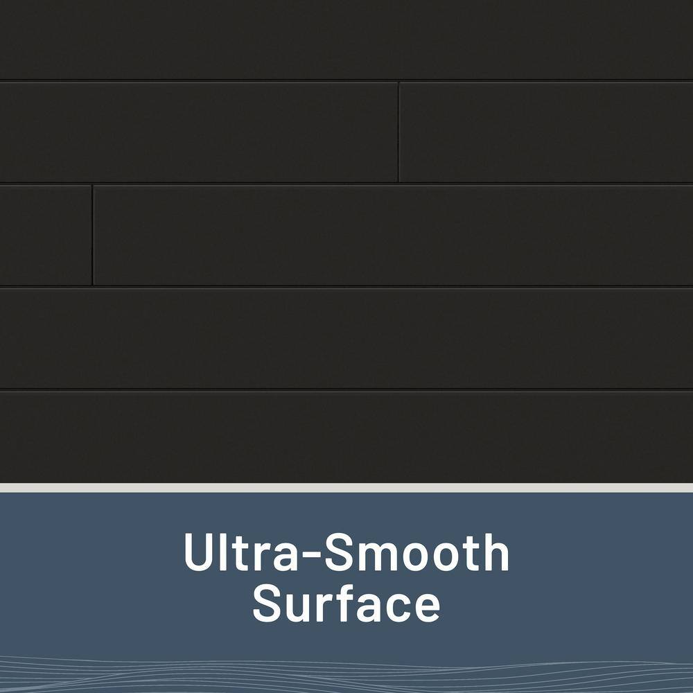 UFP-Edge 1 in. x 6 in. x 8 ft. Timeless Midnight Black Smooth Pine Nickel Gap Shiplap Board (6-pack) 345606