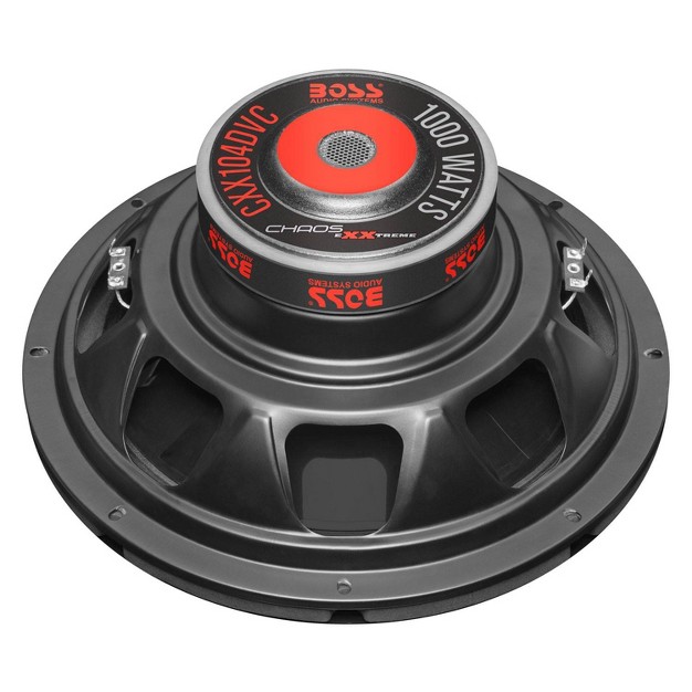 Boss Chaos Exxtreme 10 Inch 1000 Watt Dual Voice Coil 4 Ohm Car Audio Subwoofer