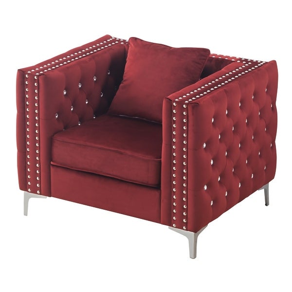 Paige Tufted Velvet Living Room Chair