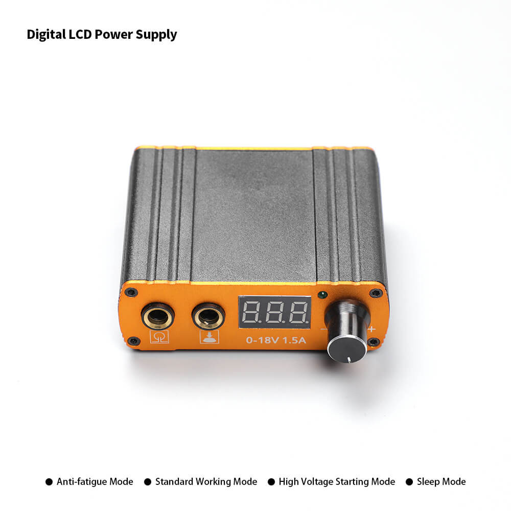 Bluerockt Lightweight Tattoo Power Supply Digital LCD