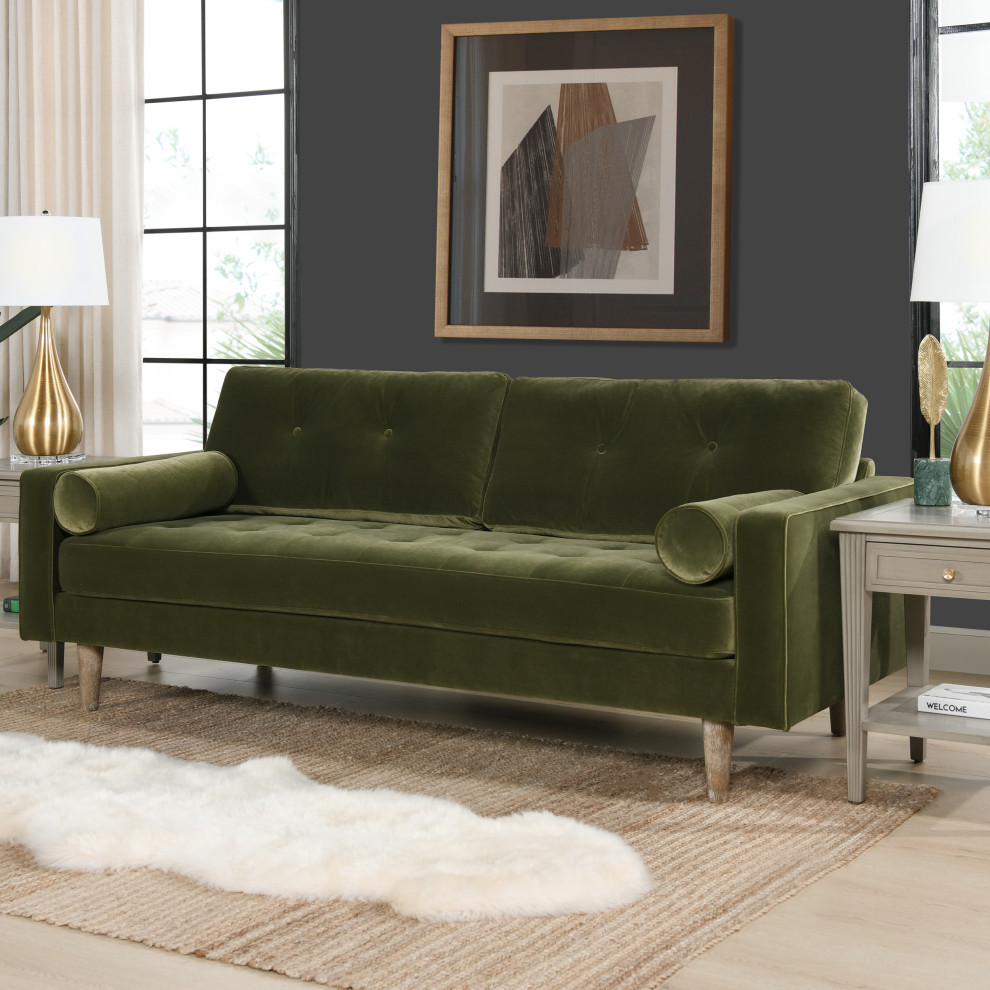 Nicholas 83.5 quotMid Century Modern Sofa   Midcentury   Sofas   by Jennifer Taylor Home  Houzz