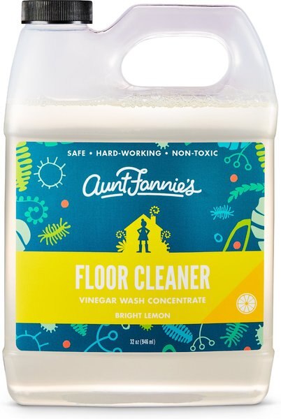 Aunt Fannie's Vinegar Wash Concentrate Bright Lemon Floor Cleaner， 32-oz bottle