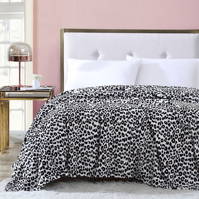 Betsey Johnson Leopard Pink Blanket