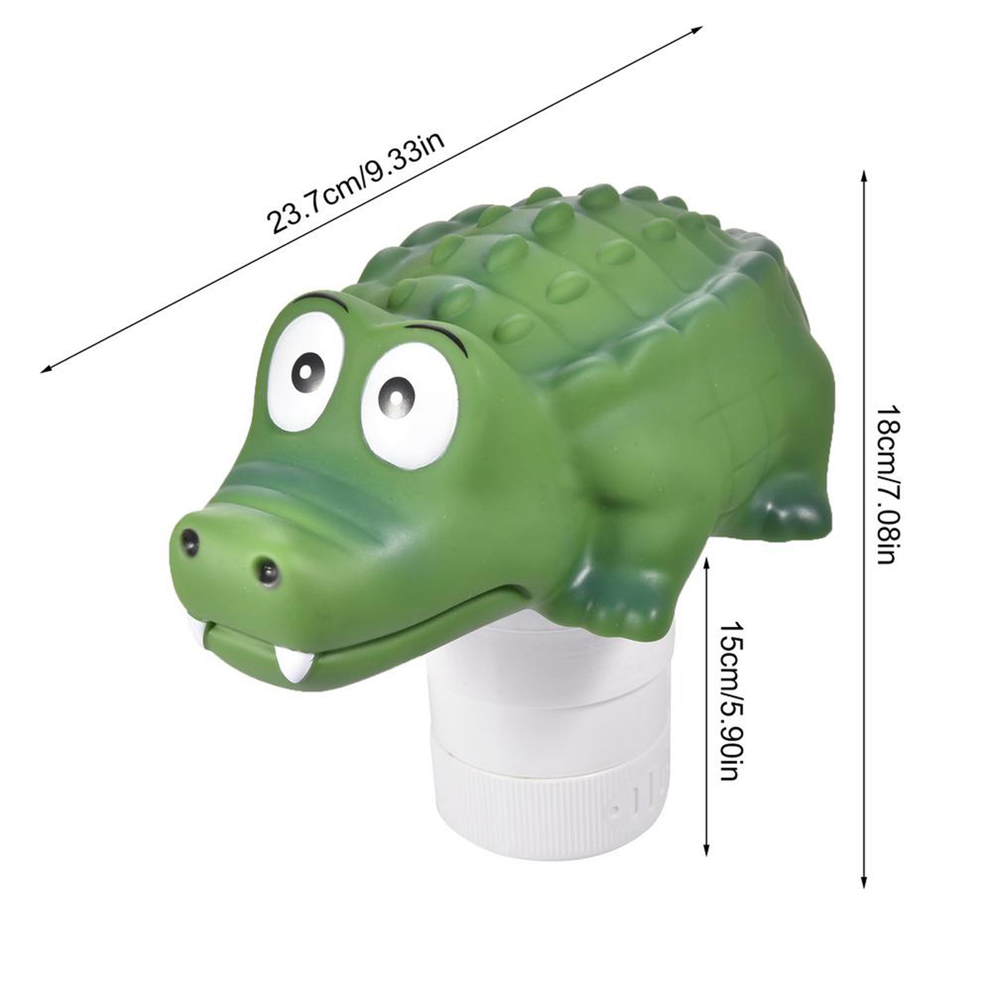 Floating Pool Chlorine Dispenser for 3 inch Chlorine Tablets, Cartoon Frog-Shape Chlorine Tablet Holder