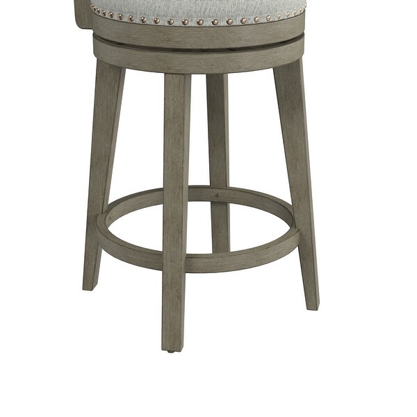 Hillsdale Furniture Lawton Wood Swivel Stool， Antique Gray