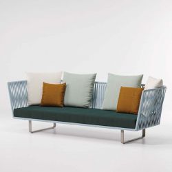 BITTA SOFA BELA ROPE CANAPE 3PL ALU LEGS + COUSSINS ASSISE