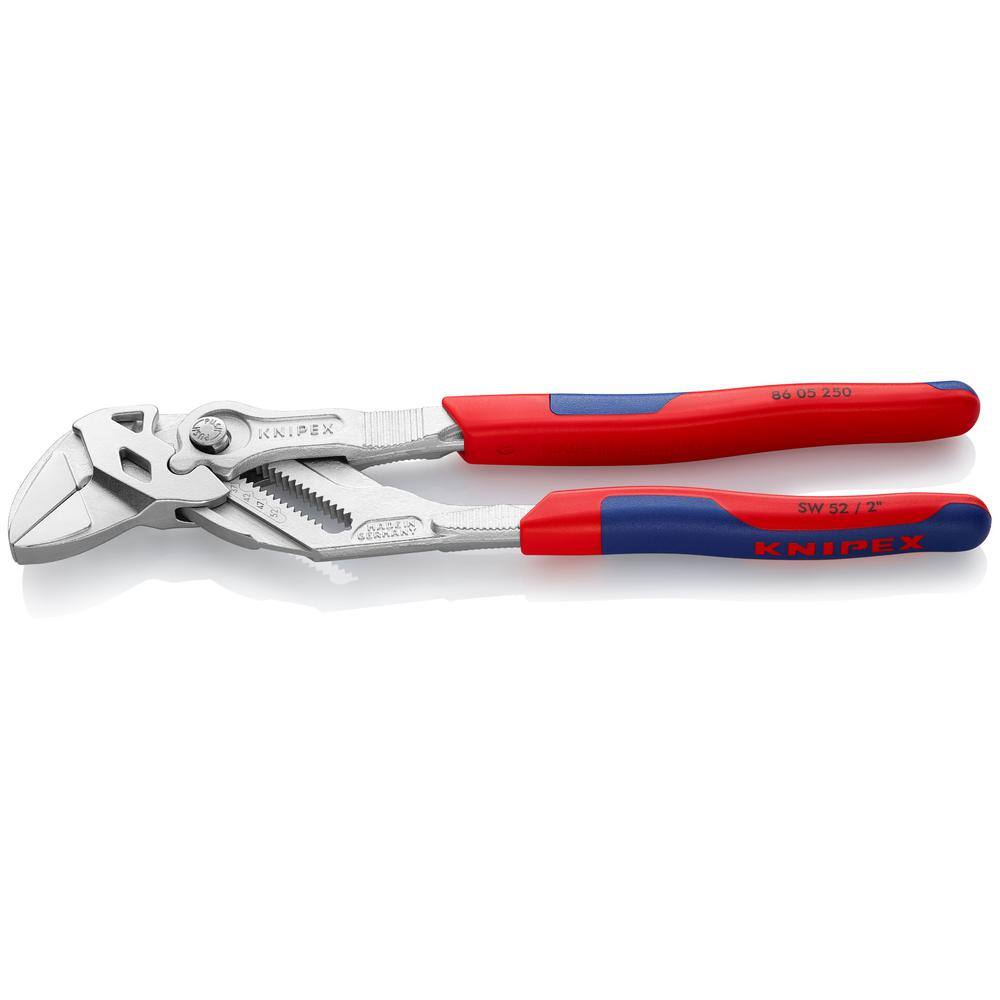 KNIPEX 10 in. Pliers Wrench with Comfort Grip Handles 86 05 250