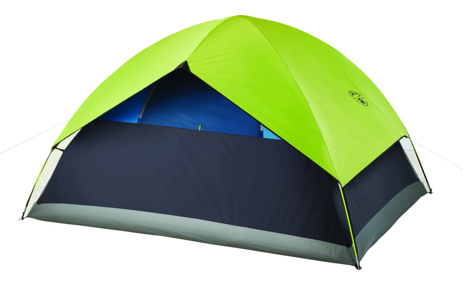 Coleman 4-Person Sundome Dark Room Dome Camping Tent with Easy Setup