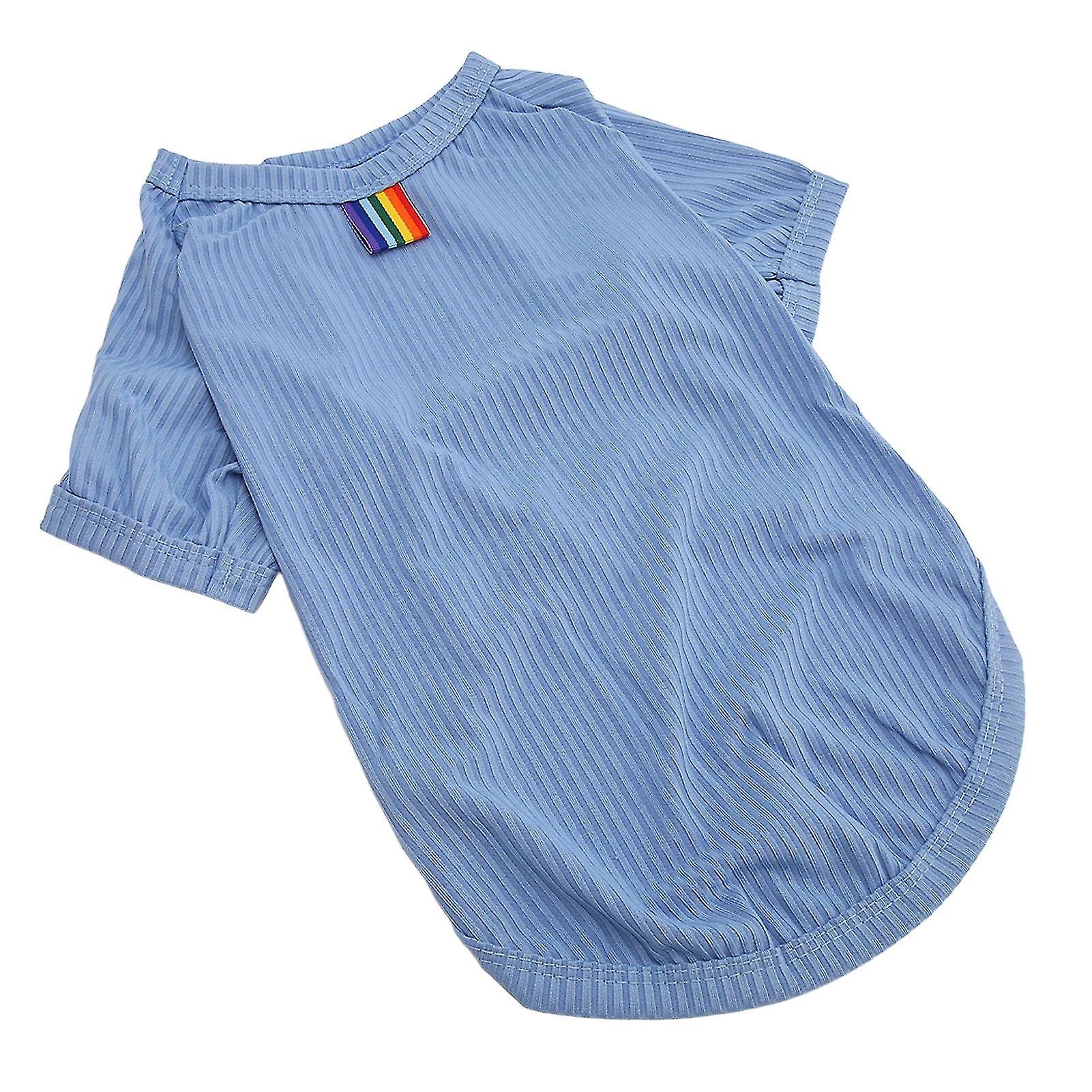 Dog T Shirt Spring Summer Fashion Cute Stripe Print Thin Breathable Soft Stretchy Pet Dog Striped Shirt for Small Dogs XL