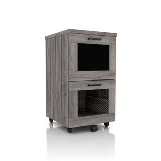 Furniture of America Kalamara Vintage Gray Oak File Cabinet with 2-Drawers HFW-2051C35