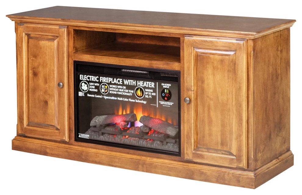 Fireplace Unit TV Stand Traditional   Traditional   Entertainment Centers And Tv Stands   by Oak Arizona  Houzz