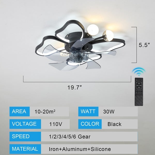 Modern 5-Blade Chandelier Ceiling Fan with Remote Shopping - The Best Deals on Ceiling Fans | 41771620