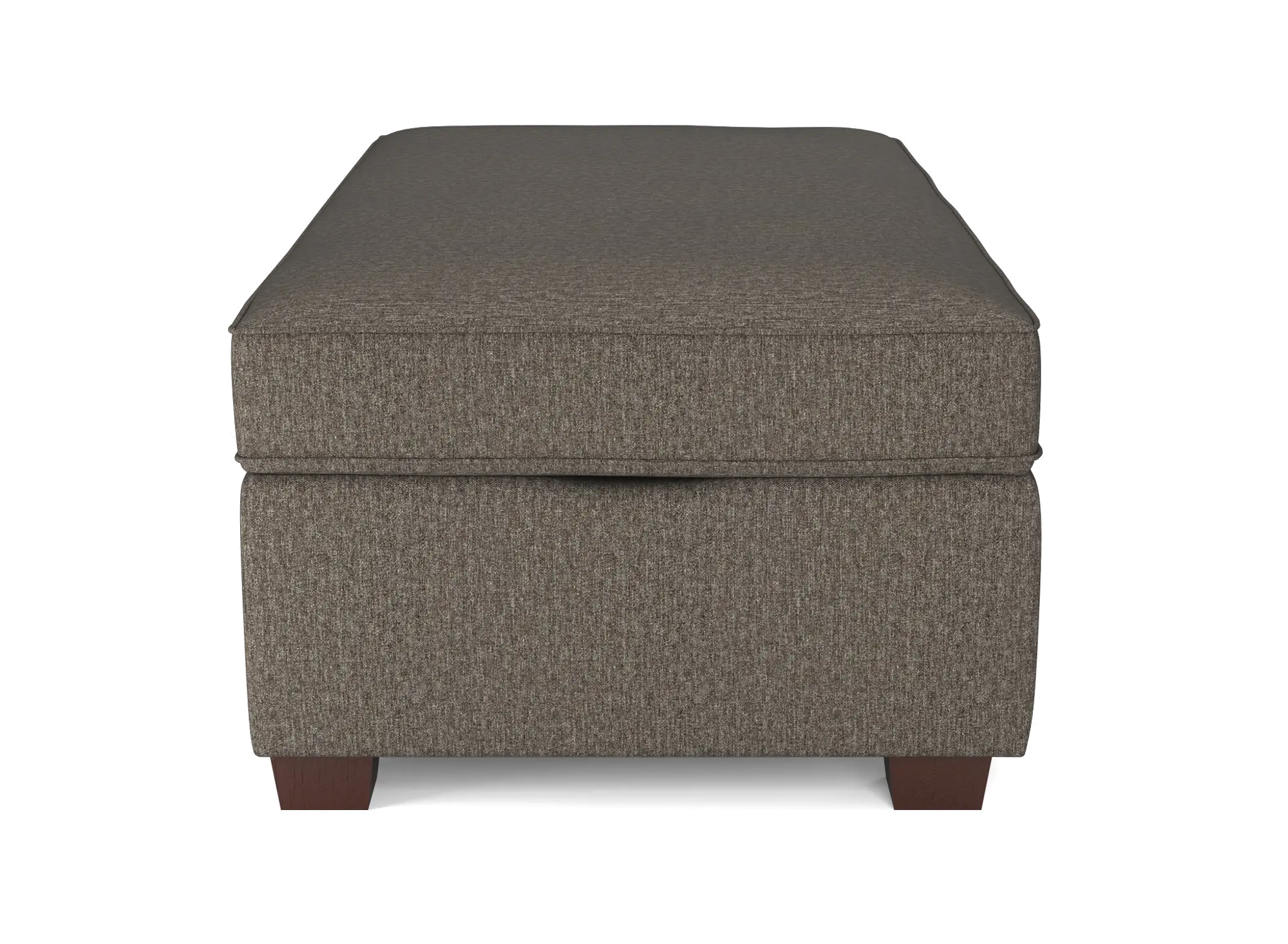 Marinette Dark Brown Storage Ottoman