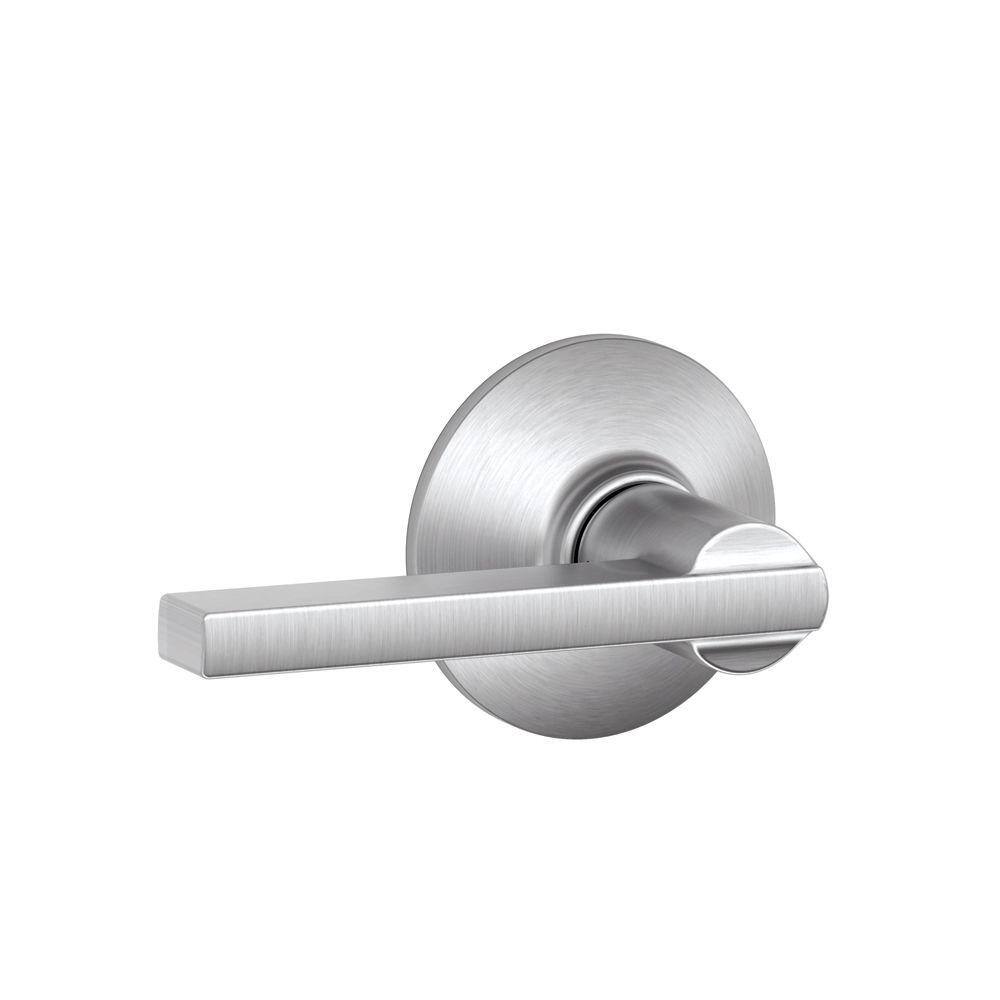 Schlage Latitude Satin Chrome Passage HallCloset Door Handle F10 LAT 626