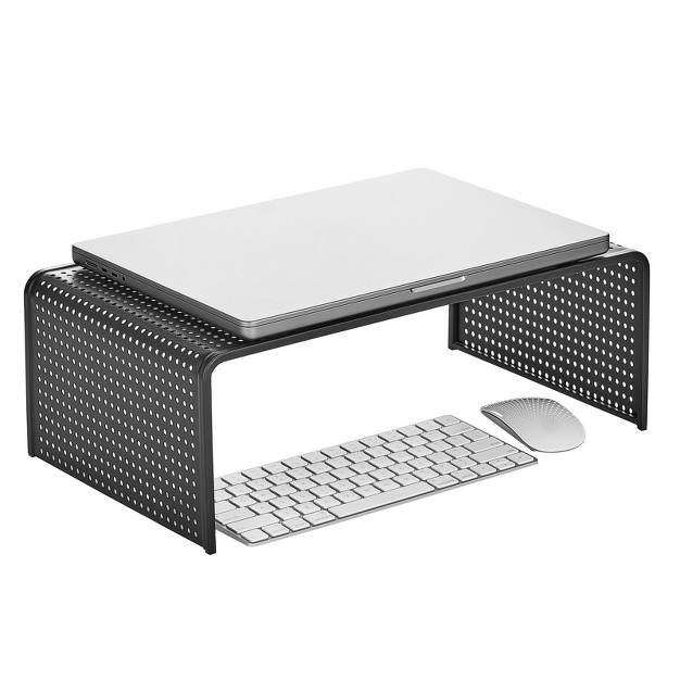 Mdesign Large Metal Platform Riser Shelf For Laptop Computer Tv Monitor