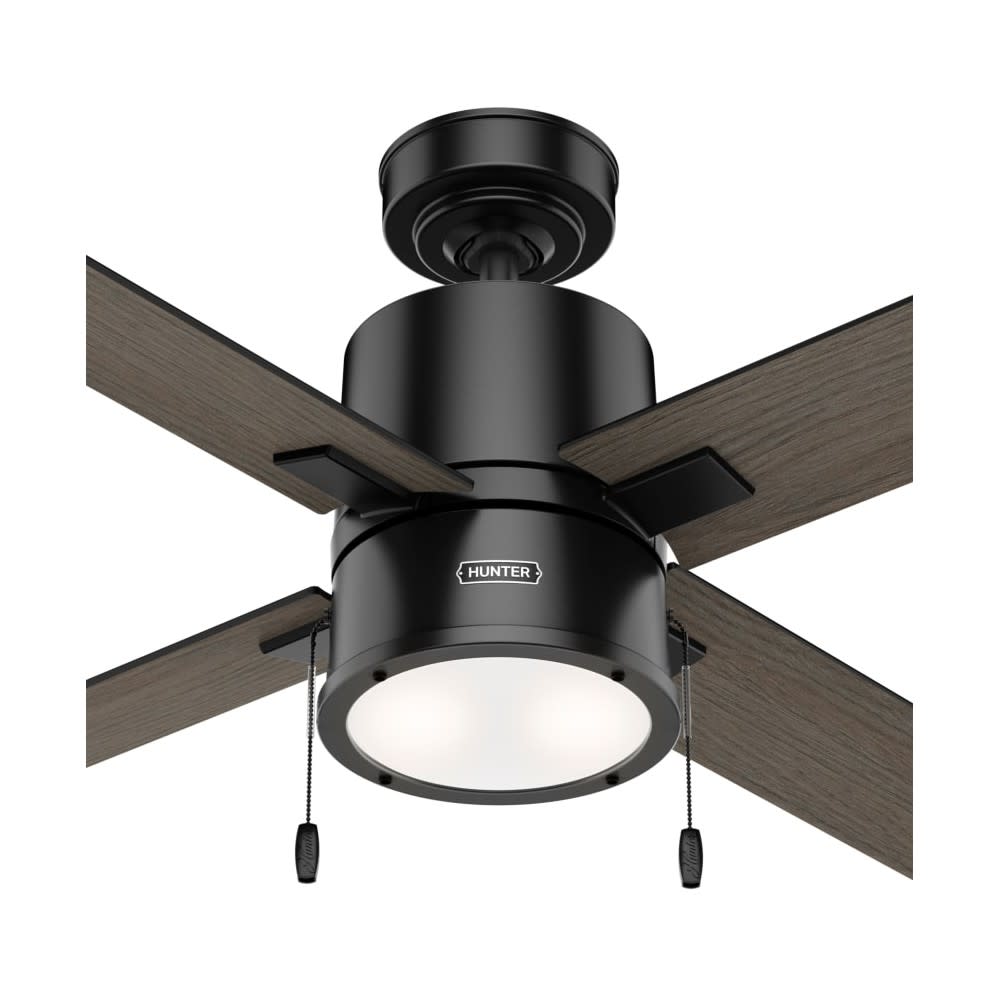 Hunter Beck Ceiling Fan 52 Matte Black/Greyed Walnut