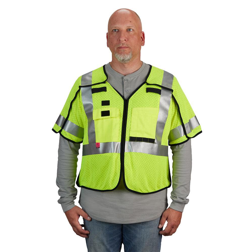 MW Safety Vest AR/FR Cat 1 Class 3 Breakaway 48-73-5231M910 from MW