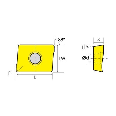 ABS Import Tools APKT 11T316 PM COATED CARBIDE SHO...