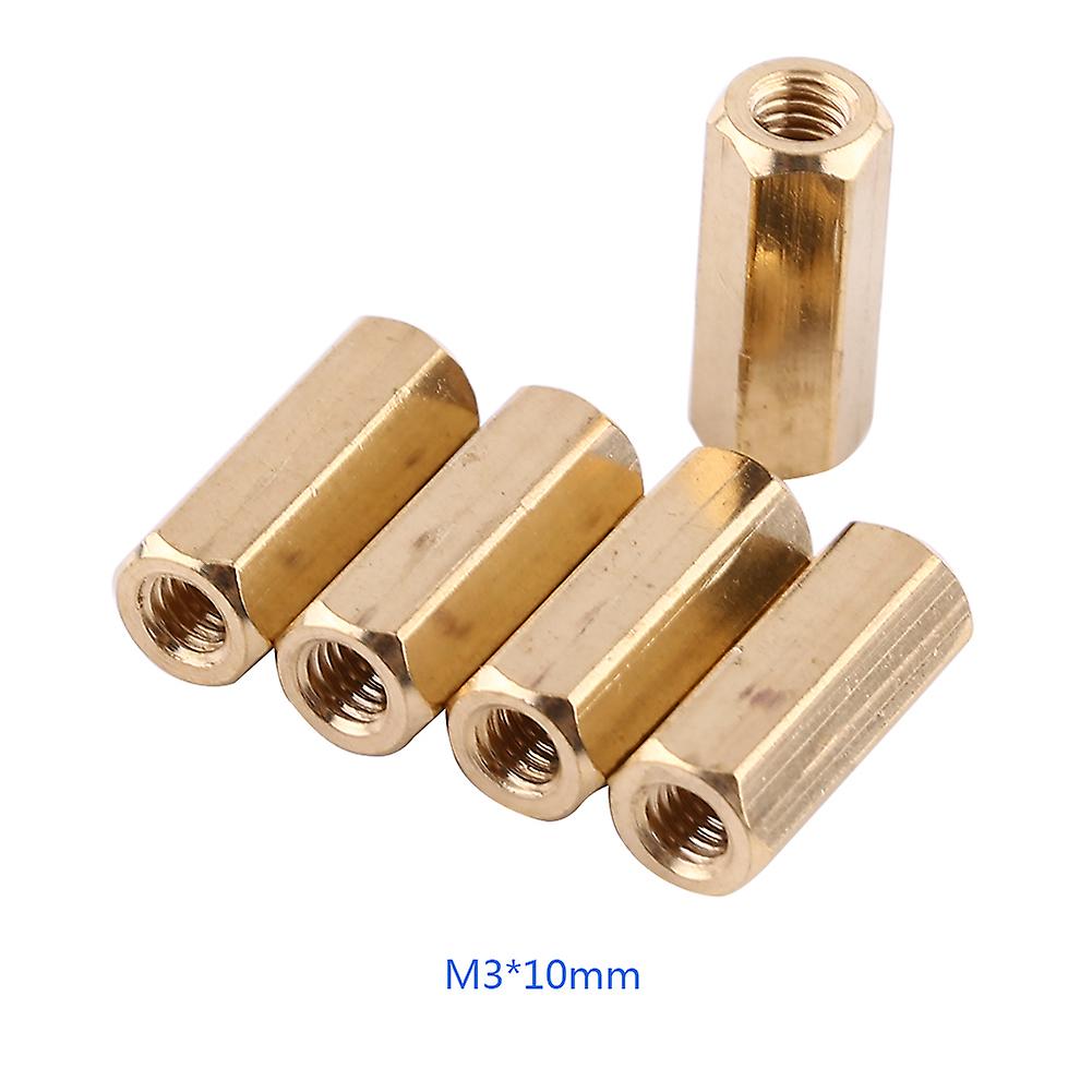 100 Pack M3 Standoff Brass Hex Column Female Support Threaded Standoff For Pcb Board Motherboard[m3*20]