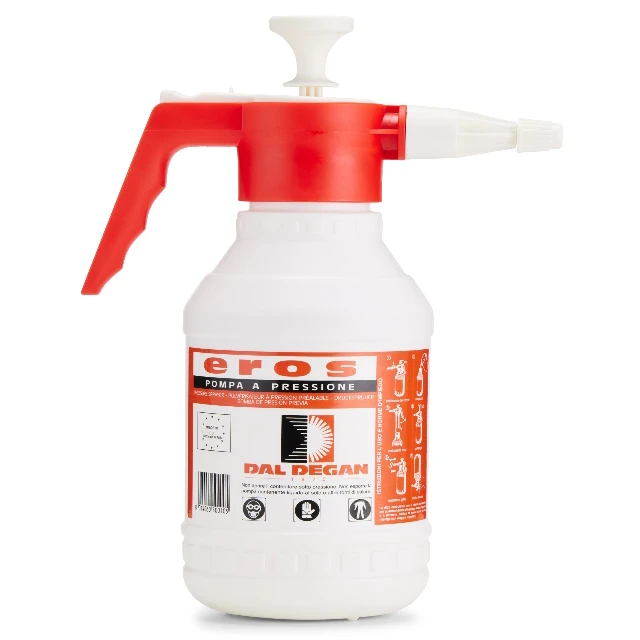 Italian Premium Quality Pressure Hand Sprayer EROS for Spraying Water or Chemicals at Home or Garden 2 L Plastic