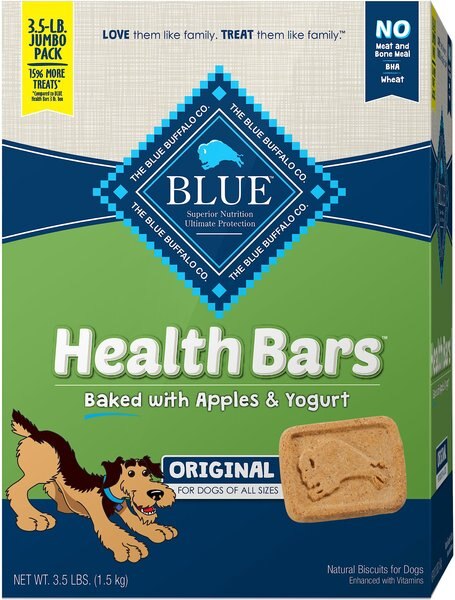 Blue Buffalo Health Bars Baked with Apples and Yogurt Dog Treats