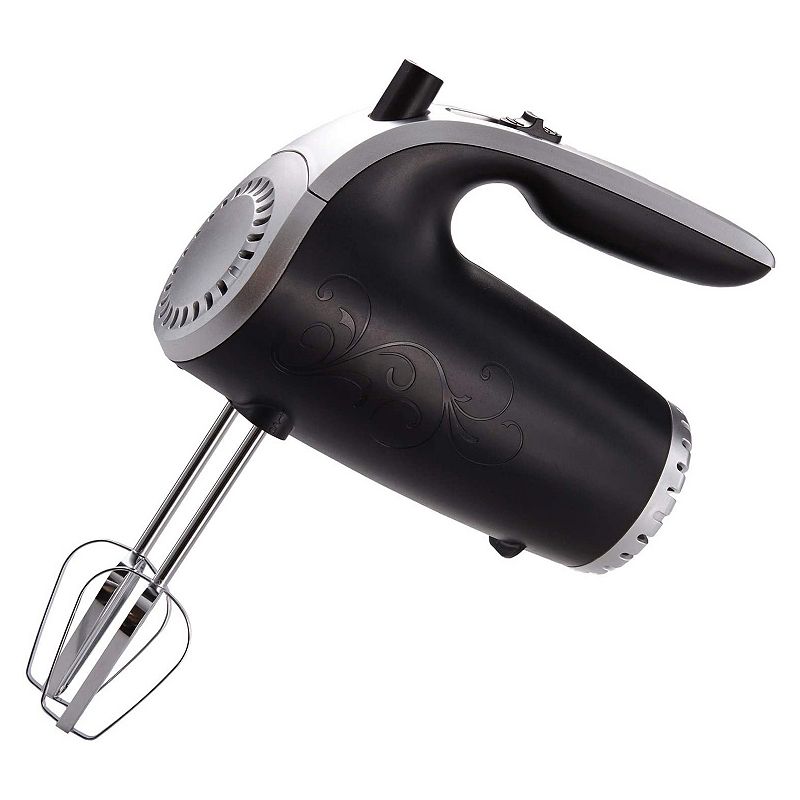 Brentwood HM-44 150 Watt 5 Speed Electric Kitchen Egg Beater Hand Mixer， Black