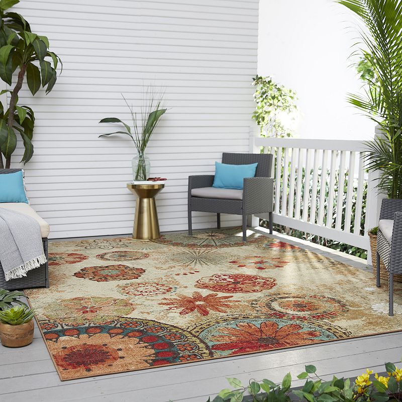 Mohawk® Home Alexa Medallion Indoor Outdoor Accent Area Rug