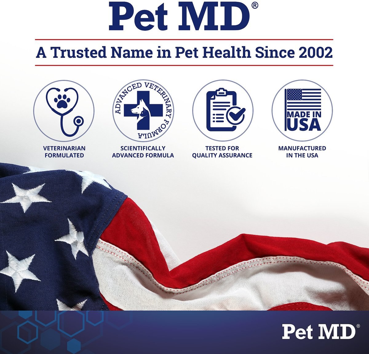 Pet MD Antiseptic and Antifungal Medicated Spray for Dogs， Cats and Horses