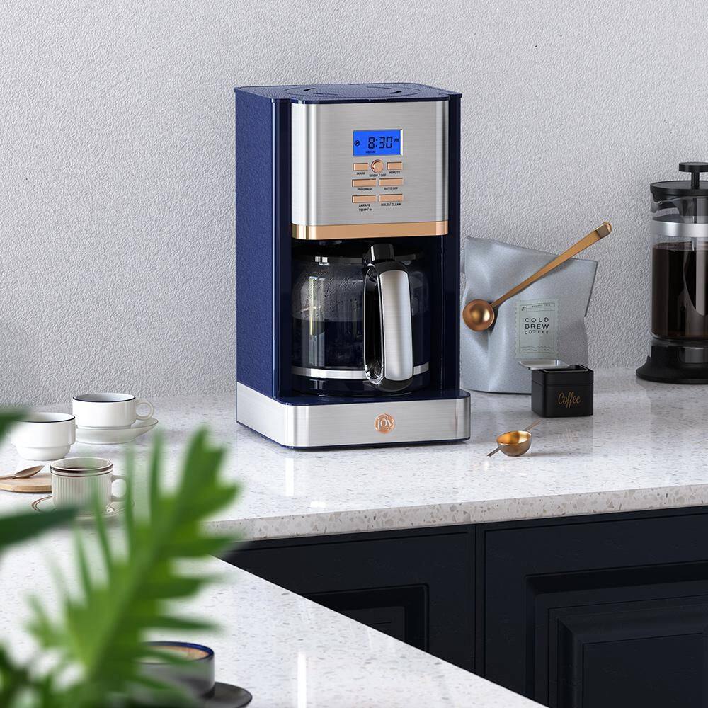 JOY KITCHEN 12-Cup Navy Blue Digital Drip Coffee Maker JDC12NBE10