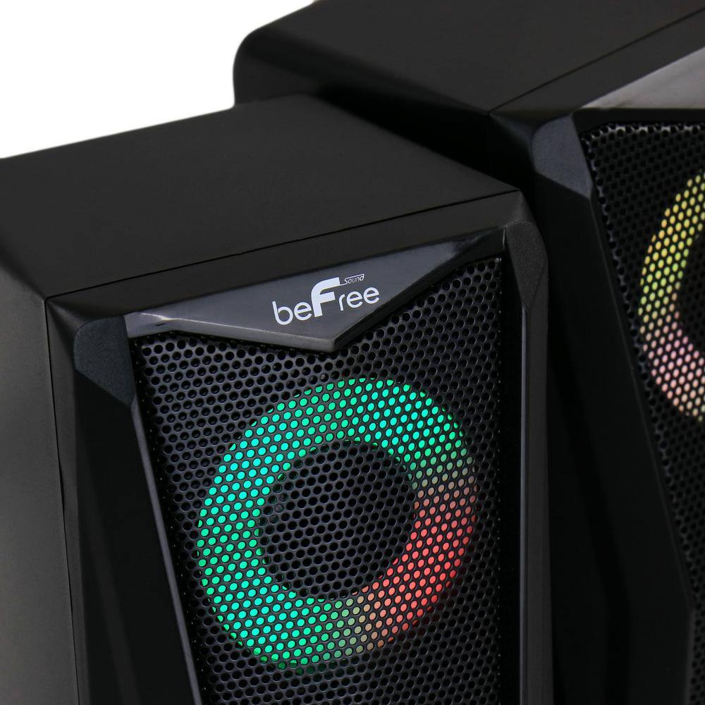 BEFREE SOUND Computer Gaming Speakers with Color LED RGB Lights 985117829M