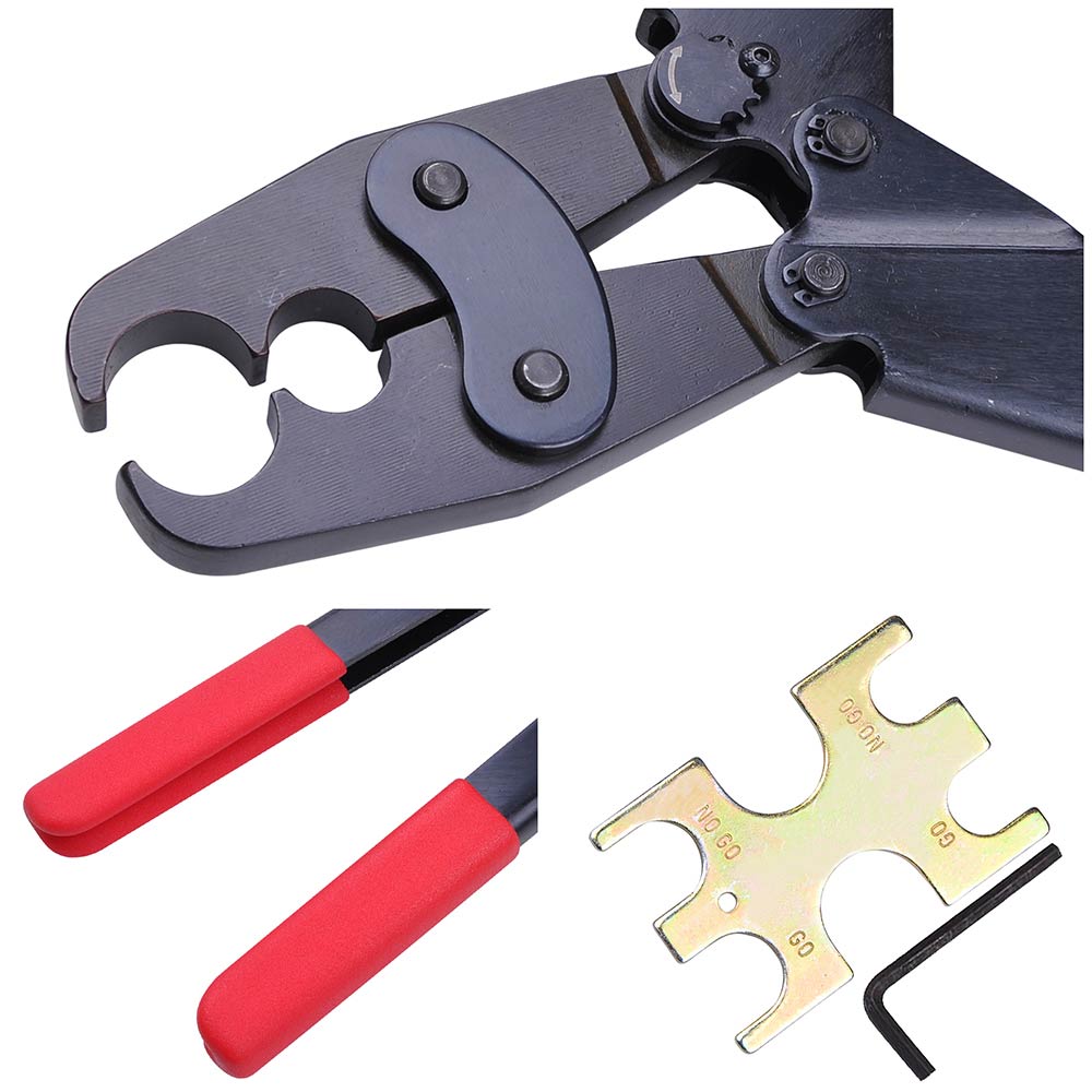 Yescom Pex Crimp Tool Ring Crimper w/ Gauge 1/2