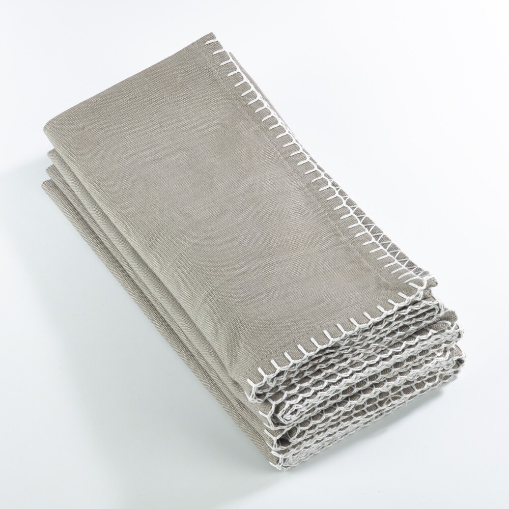Whip Stitched Design Napkin (Set of 4)