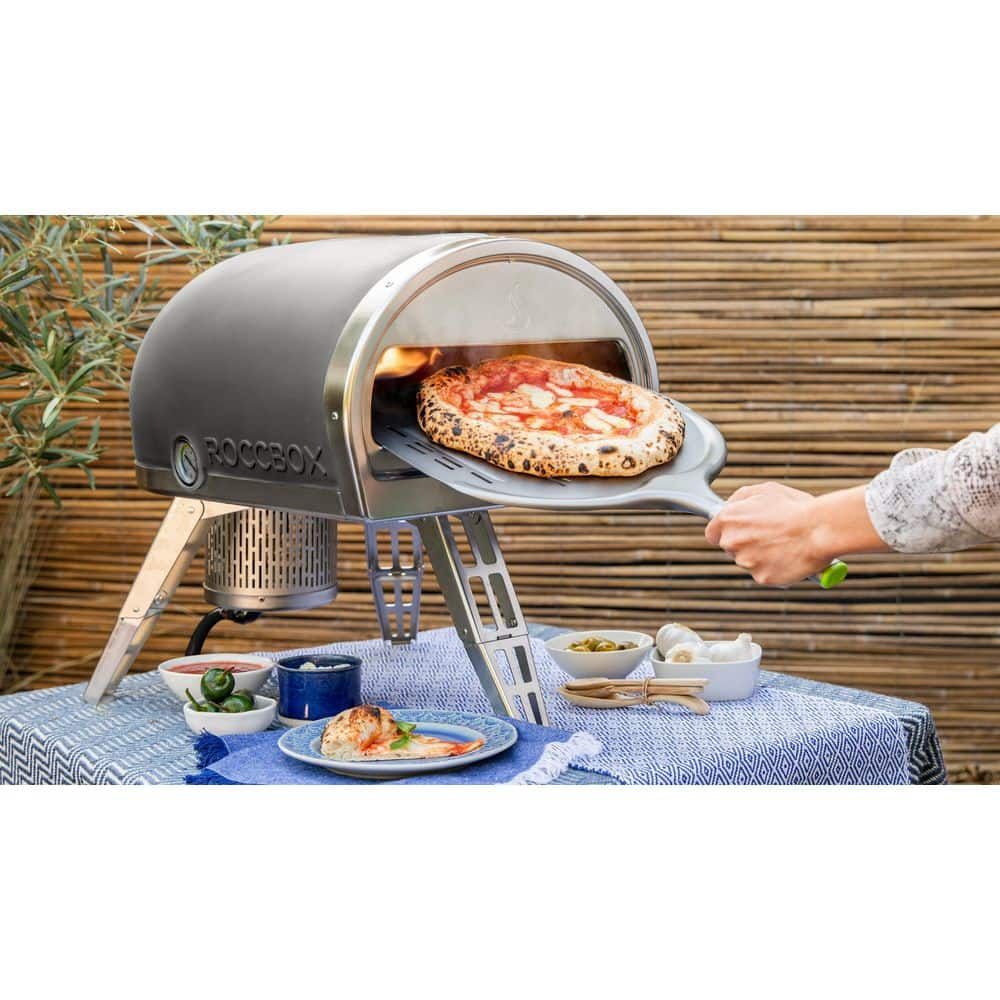 GOZNEY Roccbox Propane Outdoor Pizza Oven 12 in. Grey GRPGYUS1627