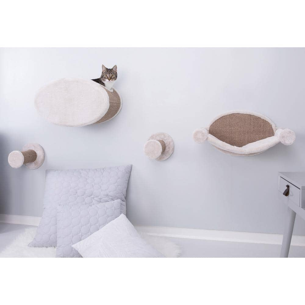 TRIXIE Brown Wall Mount Cat Playground and Condo 49924