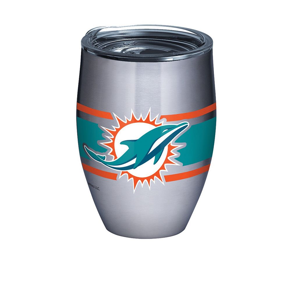 Tervis Miami Dolphins 12oz. Stripes Wine Tumbler