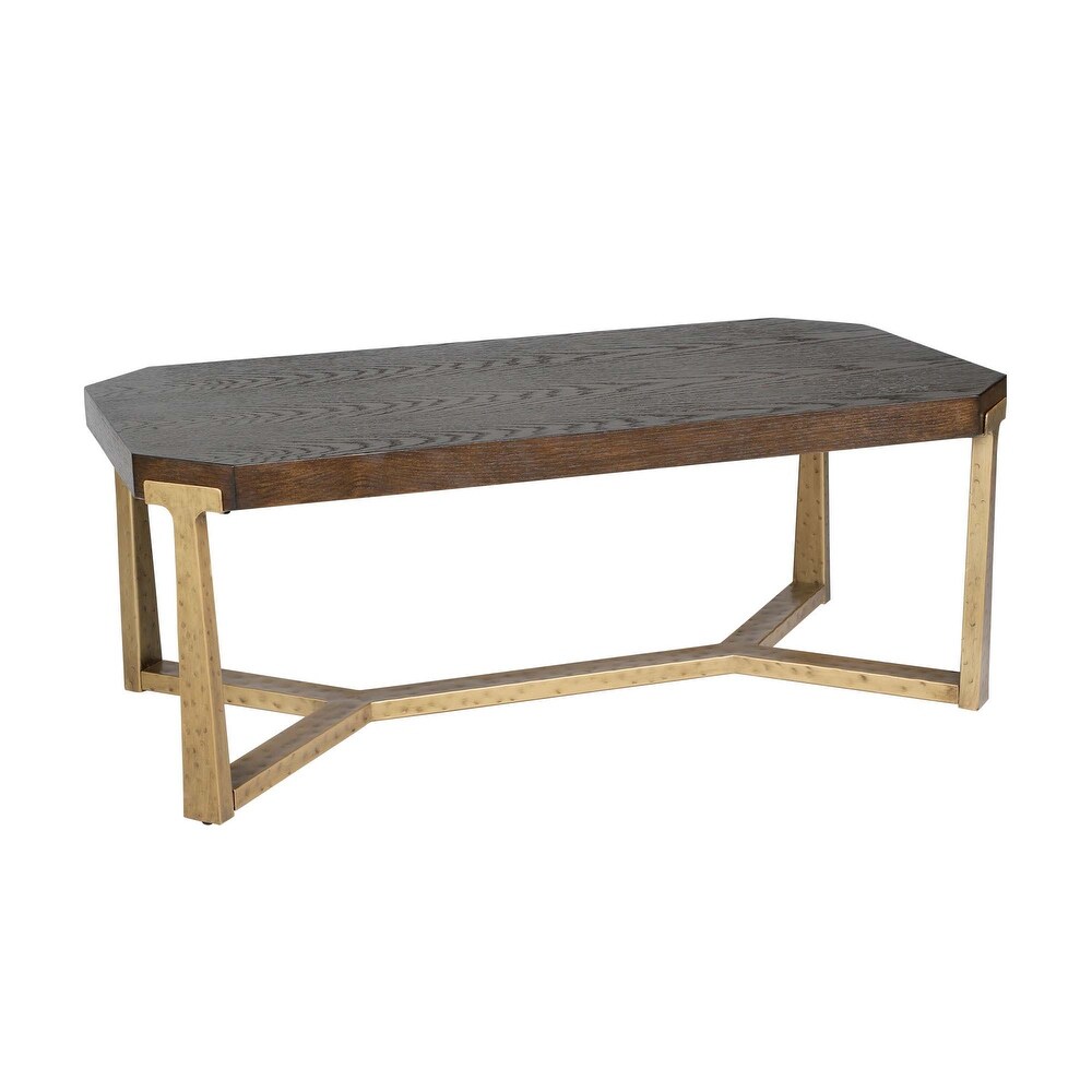 Genzi Modern Solid Wood Accent Rectangle Coffee Table Sheld Legs Sofa Side Desk