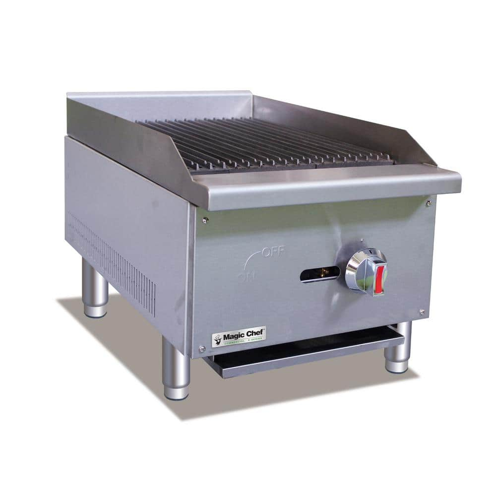 Magic Chef 16 in. Commercial Countertop Radiant Charbroiler in Stainless Steel M16CB