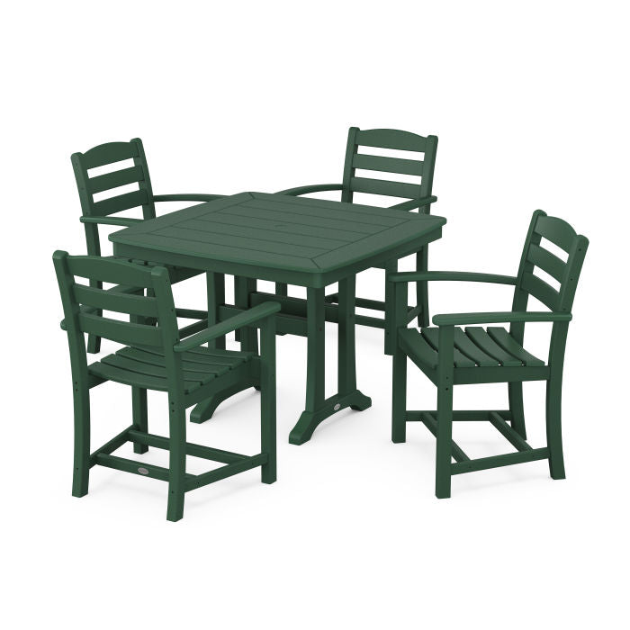 Polywood La Casa Café 5-Piece Dining Set with Trestle Legs PWS971-1