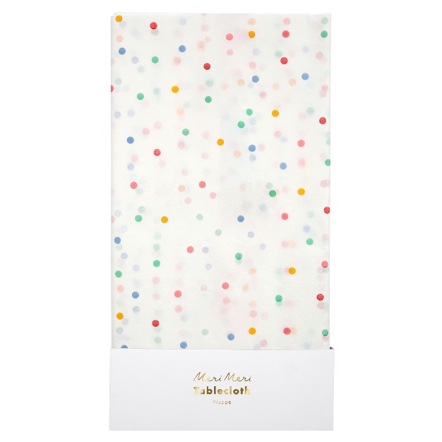 Meri Meri Spotty Paper Tablecloth pack Of 1